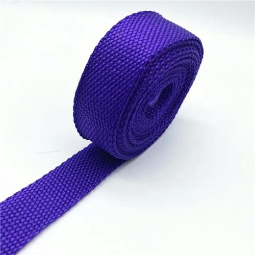 2 Yards 25 mm 30 mm 38 mm Gurtband Canvasband zum Umreifen von Rucksäcken, Taschen, Basteln, DIY-Gürteltasche, Hundezubehör-Lila-30 mm 2 Yards von KOPGBM
