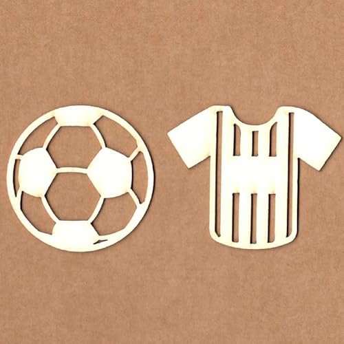 KORA projects Chipboard – Stanzformen aus gepresstem Karton für Scrapbooking und Bastelarbeiten, T-Shirt mit Fußball KORA projects Chipboard – Stanzformen aus gepresstem Karton für Scrapbooking und Bastelarbeiten, T-Shirt mit Fußball von KORA projects