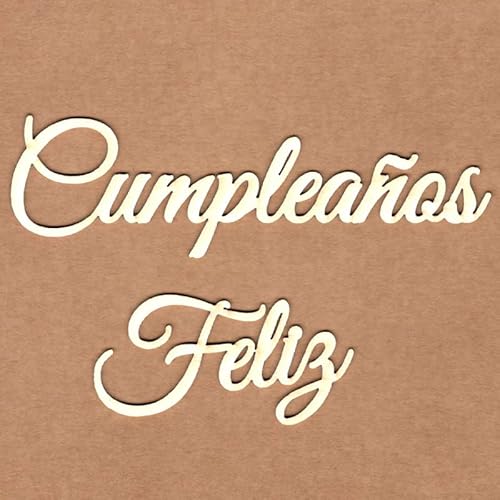 KORA projects Chipboard – Stanzformen aus gepresstem Karton für Scrapbooking und Basteln – Happy Birthday von KORA projects
