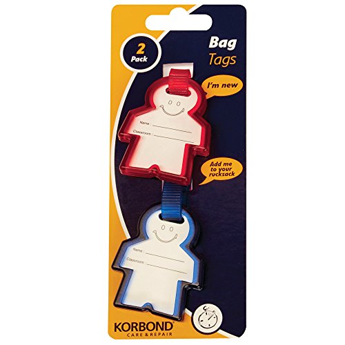 KORBOND Kinder Bag Tag, Kunststoff, Mehrfarbig von KORBOND