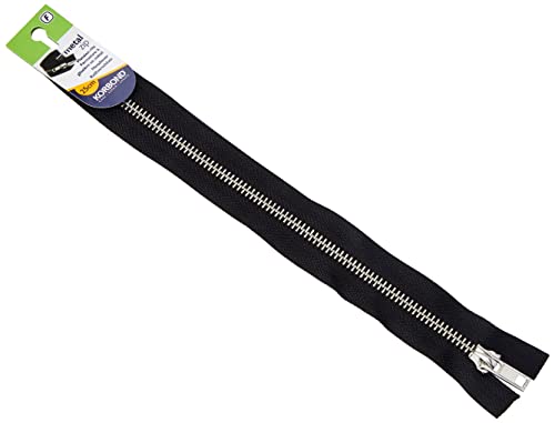 Korbond Metall Reißverschluss, 25 cm, Schwarz von KORBOND