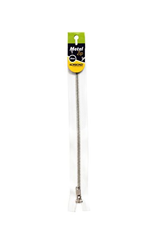 Korbond Metall Reißverschluss, 25 cm, weiß von KORBOND