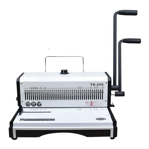 Bindemaschine, Professioneller manueller Drahtbinder F3, Buchbindemaschine Rayson TD-200, 40 Löcher, 3:1, Lochung 20, Bindung 130 Blatt, Büro, Schule Für Projekte zu Hause oder im kleinen Büro Bindemaschine, Professioneller manueller Drahtbinder F3, Buchbindemaschine Rayson TD-200, 40 Löcher, 3:1, Lochung 20, Bindung 130 Blatt, Büro, Schule Für Projekte zu Hause oder im kleinen Büro von KOROBIE