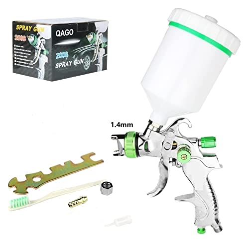 Farbspritzgerät, Professionelle HVLP-Spritzpistole 1,4/1,7/2,0/2,5 Mm Stahldüse Schwerkraft-Spritzpistole DIY-Sprühlack-Kit Tragbare Autolack-Spritzpistole für Hausanstrich, Autolackierung(1.4mm Gun K Farbspritzgerät, Professionelle HVLP-Spritzpistole 1,4/1,7/2,0/2,5 Mm Stahldüse Schwerkraft-Spritzpistole DIY-Sprühlack-Kit Tragbare Autolack-Spritzpistole für Hausanstrich, Autolackierung(1.4mm Gun K von KOROBIE