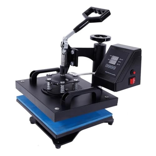 Heißpressmaschine, 23 * 30CM Transferpresse Maschine, Promotion Sublimation Wärmeübertragungsdrucker for Kleidung(Blue) von KOROBIE