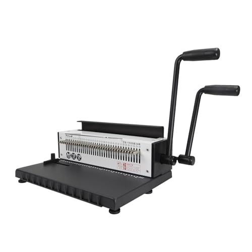 KOROBIE Bindemaschine, Drahtbindegerät A4 Manuell 34 Löcher Stanzt 15 & bindet 130 Blatt TD-1500B34R Angebot for Büro & Schule & Zuhause Für Projekte zu Hause oder im kleinen Büro KOROBIE Bindemaschine, Drahtbindegerät A4 Manuell 34 Löcher Stanzt 15 & bindet 130 Blatt TD-1500B34R Angebot for Büro & Schule & Zuhause Für Projekte zu Hause oder im kleinen Büro von KOROBIE