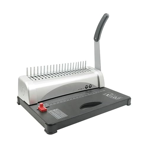 KOROBIE Bindemaschine, Kamm-Clip-Streifen-Schürzen-Stanzmaschine 21-Loch-Zart-Buchbindemaschine 10-Loch-Clip-Streifen-A4-Bindemaschine Für Projekte zu Hause oder im kleinen Büro KOROBIE Bindemaschine, Kamm-Clip-Streifen-Schürzen-Stanzmaschine 21-Loch-Zart-Buchbindemaschine 10-Loch-Clip-Streifen-A4-Bindemaschine Für Projekte zu Hause oder im kleinen Büro von KOROBIE