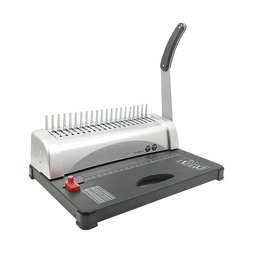 KOROBIE Bindemaschine, Manueller Kammstanzer, 21 Löcher, Zartbindemaschine, 10 Löcher, Clipstreifen, A4, Clipstreifen, Gummiring-Bindemaschine Für Projekte zu Hause oder im kleinen Büro KOROBIE Bindemaschine, Manueller Kammstanzer, 21 Löcher, Zartbindemaschine, 10 Löcher, Clipstreifen, A4, Clipstreifen, Gummiring-Bindemaschine Für Projekte zu Hause oder im kleinen Büro von KOROBIE