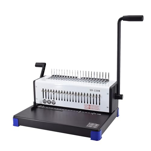 KOROBIE Bindemaschine, SD-220B Bürobinder Kammbindemaschine 21 Löcher A4 Briefgröße Für Projekte zu Hause oder im kleinen Büro KOROBIE Bindemaschine, SD-220B Bürobinder Kammbindemaschine 21 Löcher A4 Briefgröße Für Projekte zu Hause oder im kleinen Büro von KOROBIE