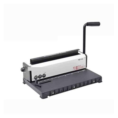 KOROBIE Bindemaschine, TD-13 Doppelspulen-Eisenring-Stanzmaschine, 34 Löcher, Tischkalender, Druckring-Bindelochstanzer, 4 x 4 mm Für Projekte zu Hause oder im kleinen Büro KOROBIE Bindemaschine, TD-13 Doppelspulen-Eisenring-Stanzmaschine, 34 Löcher, Tischkalender, Druckring-Bindelochstanzer, 4 x 4 mm Für Projekte zu Hause oder im kleinen Büro von KOROBIE