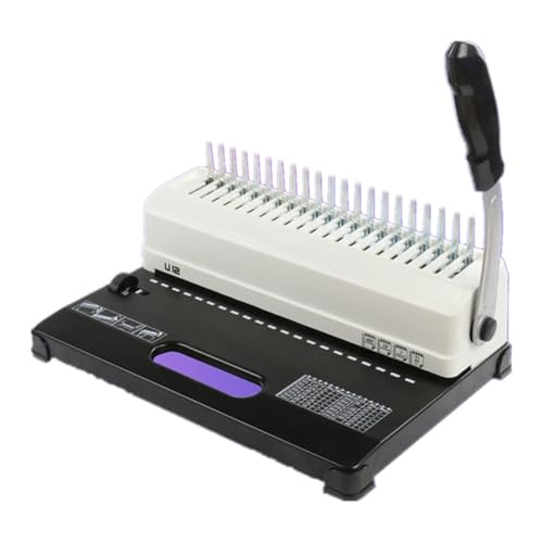 KOROBIE Bindemaschine, U12 Kammbindemaschine, manuelle Gummiringklemme, 21-Loch-Bindemaschine, A4-Papierdokumentenstanzmaschine, Gutscheinbindemaschine Für Projekte zu Hause oder im kleinen Büro KOROBIE Bindemaschine, U12 Kammbindemaschine, manuelle Gummiringklemme, 21-Loch-Bindemaschine, A4-Papierdokumentenstanzmaschine, Gutscheinbindemaschine Für Projekte zu Hause oder im kleinen Büro von KOROBIE