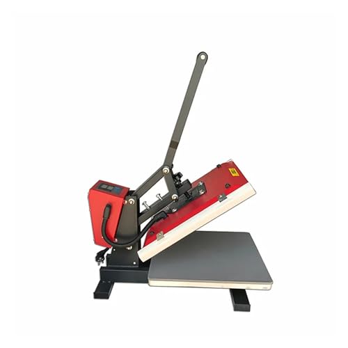 KOROBIE Heißpressmaschine, Transferpresse, 38 x 38 cm, 1800 W, Multifunktionsdrucker, Heißprägegerät, Transfer for T-Shirt-Logo, Lederpolster(Green) von KOROBIE