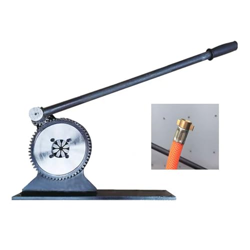 KOROBIE Hydraulische Rohr-Crimpmaschine mit 6 Zähnen/8 Zähnen, manuelle Schlauch-Crimppresse, Schlauchbieger for Kunststoffrohr-Schneidemaschinen(6 Teeth) von KOROBIE