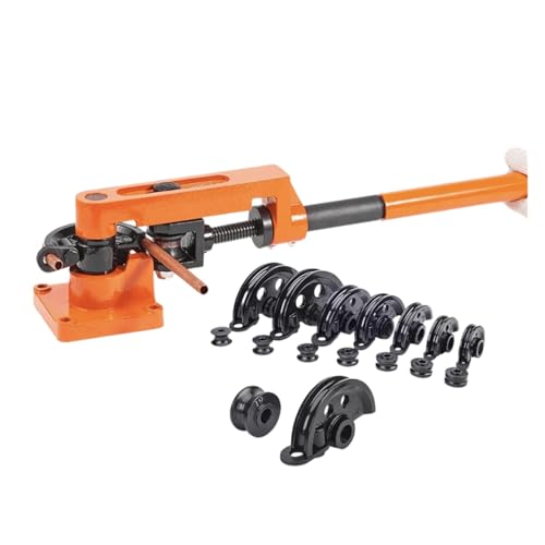 KOROBIE Manuelle Auspuff-Kupferrohrbiegemaschine, Stahlbiegewerkzeug, Rohrdurchmesser 10–25 mm, Dicke 0,8–2,0 mm, Werkzeugsätze SWG-25 von KOROBIE