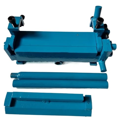 KOROBIE Manuelle Blechbiegemaschine, Eisen-Aluminium-Kupferplattenbiegemaschine, kleine manuelle Eisenplattenbiege-Falzmaschine 0,1-2 MM, 210 MM von KOROBIE