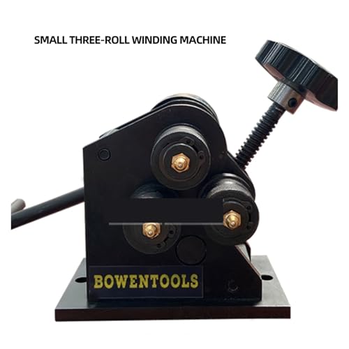KOROBIE Rundwalzmaschine mit DREI Rollen, tragbare kleine manuelle Stahlplatten-Trommelmaschine, Pr-3-Getriebe mit Ganzstahlkonstruktion von KOROBIE