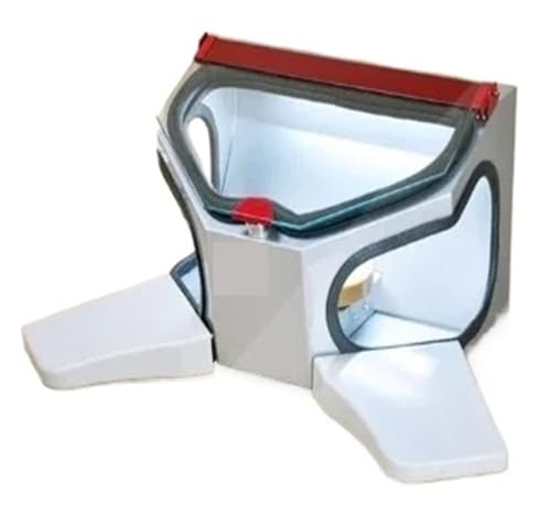 KOROBIE Staubschutzhaube, Staubbox, Box-Sandstrahlmaschine, Schleifvakuumabdeckung Aluminiumoxid-Sandstrahl-Gravierbetriebsbox Zum Schleifen, Polieren, Schneiden, Bohren(EM-BX1) von KOROBIE