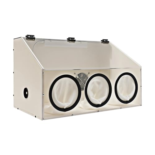 Staubschutzhaube, Staubbox, For drei Poren, vollständig schlossene Acryl-box, elektrische Schleiftisch-Polierbox Zum Schleifen, Polieren, Schneiden, Bohren(Dust Box) von KOROBIE
