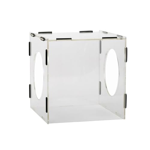 Staubschutzhaube, Staubbox, Schlossene Schleifbox, Abdeckung Acryl Klar Gravur Polierhaube Mit 2 Löchern for Polieren schutz Transparent Zum Schleifen, Polieren, Schneiden, Bohren von KOROBIE