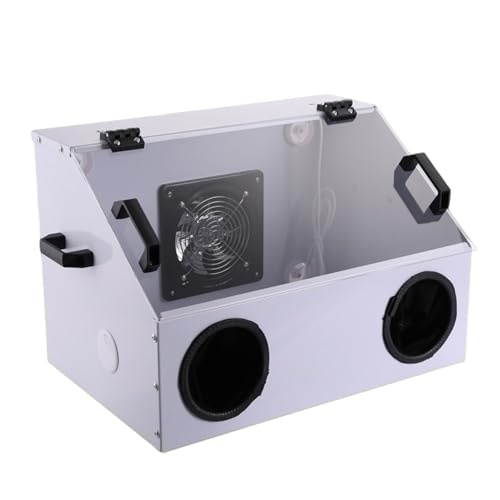 Staubschutzhaube, Staubbox, box for Acrylschleifen, tragbare box, schutzabdeckung for Tischschleif-, Gravur- und Poliermaschinen aus Metall Zum Schleifen, Polieren, Schneiden, Bohren(ME18T) von KOROBIE