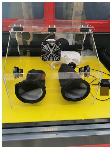 Staubschutzhaube, Staubbox, dichte Box, dichte Polierbox, dichte Farbbox for 3D-Lackpolieren, dichte Box for Spielenpolieren, Nalpolierbox Zum Schleifen, Polieren, Schneiden, Bohren(5mm) von KOROBIE