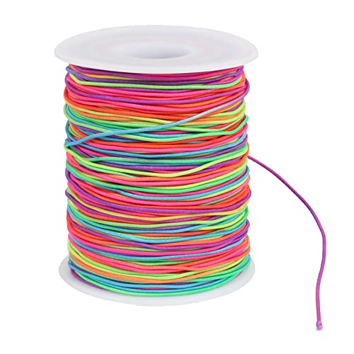 KOSHIFU Gummiband für Armbänder Nylonschnur 1mm x 100 m Bunte Elastische Faden Rund Schnur Perlenschnur Regenbogen für DIY Handwerk Schmuckherstellung Halsketten KOSHIFU Gummiband für Armbänder Nylonschnur 1mm x 100 m Bunte Elastische Faden Rund Schnur Perlenschnur Regenbogen für DIY Handwerk Schmuckherstellung Halsketten von KOSHIFU