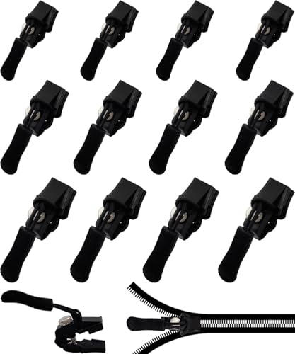 Reißverschluss Zipper, 12 Stück Universell Reißverschluss Reparatur Set, Abnehmbares Ersatz Zipper für ReißVerschluss von KOSOEUR