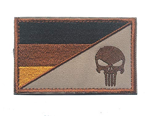 Patches Klett Stickerei Aufnäher Klettbänder Deutschland Militär Aufkleber Abzeichen für Rucksacke (Farbe A) von KOSSJAA