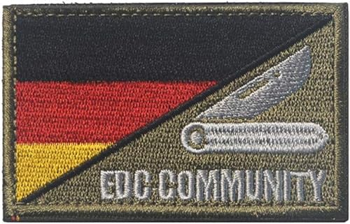 Patches Klett Stickerei Aufnäher Klettbänder Deutschland Militär Aufkleber Abzeichen für Rucksacke (Farbe C) von KOSSJAA
