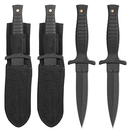 KOSxBO 2er SET Knife Dolch Outdoor Messer in Schwarz Gesamtlänge 23cm perfekt als Survival Messer feststehende Klinge Bushcraft incl. Holster KOSxBO 2er SET Knife Dolch Outdoor Messer in Schwarz Gesamtlänge 23cm perfekt als Survival Messer feststehende Klinge Bushcraft incl. Holster von KOSxBO