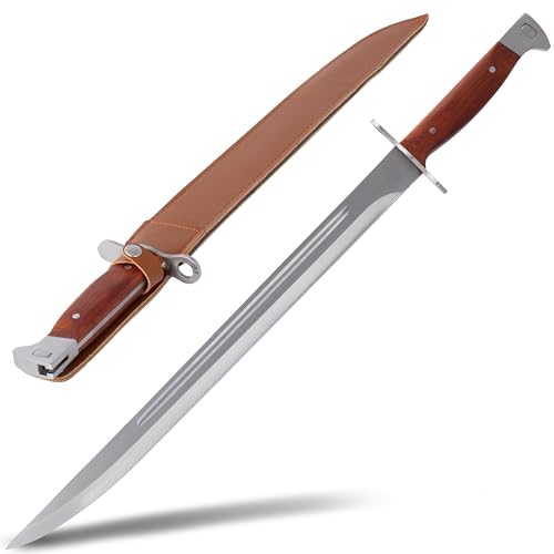 KOSxBO XXL Abfangmesser CCCP 47 Messer 61 cm mit Holster für Jäger - Outdoor - Survival - Freizeitmesser - Gürtelmesser - Schwert - Sword - Replika Deko von KOSxBO