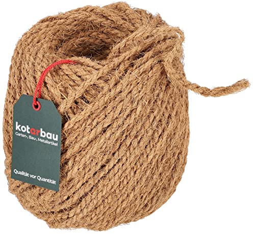 KOTARBAU® Kokosfaserschnur Kokosseil 6 mm x 100 m Seil von KOTARBAU