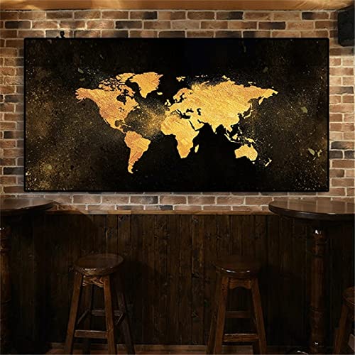 5D Diamond Painting Set Goldene Weltkarte 50x150cm/20x60inch DIY Diamant Painting Bilder Zubehör für Erwachsene Kinder Anfänger Wand Dekorationen Wohnzimmer Schlafzimmer Büro Bar, 5D Diamond Painting Set Goldene Weltkarte 50x150cm/20x60inch DIY Diamant Painting Bilder Zubehör für Erwachsene Kinder Anfänger Wand Dekorationen Wohnzimmer Schlafzimmer Büro Bar, von KOUBE