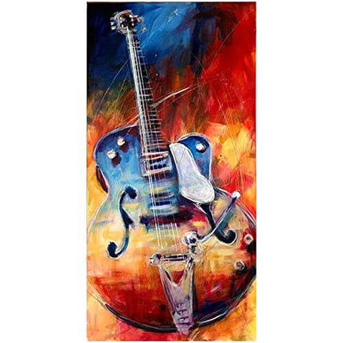 KOUBE DIY 5D Diamant Malerei Kit Gitarre 50x150cm/20x60inch Diamond Painting Full Groß Kristall Strass Stickerei Kreuzstich Arts Craft Gemälde Malen nach Zahlen für Wanddekoration KOUBE DIY 5D Diamant Malerei Kit Gitarre 50x150cm/20x60inch Diamond Painting Full Groß Kristall Strass Stickerei Kreuzstich Arts Craft Gemälde Malen nach Zahlen für Wanddekoration von KOUBE