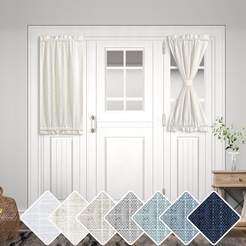 KOUFALL Vorhänge aus Leinen-Mischgewebe, 63,5 x 101,6 cm, Natur, Halbtransparent, Wohnzimmer, 1 Stück KOUFALL Vorhänge aus Leinen-Mischgewebe, 63,5 x 101,6 cm, Natur, Halbtransparent, Wohnzimmer, 1 Stück von KOUFALL