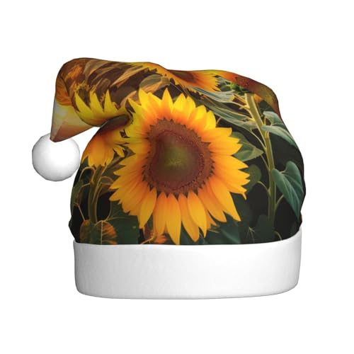 KOUUIP Weihnachtsmütze mit Sonnenuntergang-Druck, lustige Plüsch-Weihnachtsmütze für Erwachsene, Weihnachtsfeier, Gastgeschenke KOUUIP Weihnachtsmütze mit Sonnenuntergang-Druck, lustige Plüsch-Weihnachtsmütze für Erwachsene, Weihnachtsfeier, Gastgeschenke von KOUUIP