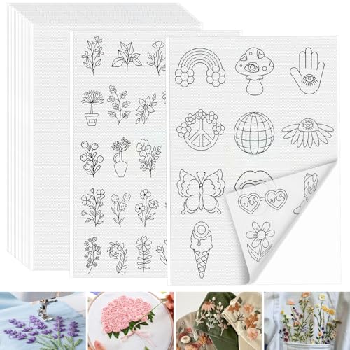 KOVSGQ Stickvlies Wasserlöslich Stickvorlagen Wasserlöslich Wasserlösliches Stickvlies Selbstklebend 20Stk A4 29.7x21cm Embroidery Paper Für Diy Sticken Maschinensticken Und Handnähen KOVSGQ Stickvlies Wasserlöslich Stickvorlagen Wasserlöslich Wasserlösliches Stickvlies Selbstklebend 20Stk A4 29.7x21cm Embroidery Paper Für Diy Sticken Maschinensticken Und Handnähen von KOVSGQ