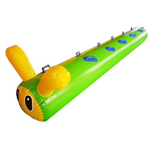Spiele für Draussen Kinderspielgeräte Im Freien Teamwork, Gruppe Zusammenarbeit Spiel Schule Firmenteam Lernen Aktivität Spaß-Spiel(Green+Yellow,9 Seats/L-4.5M) von KPHYMOD