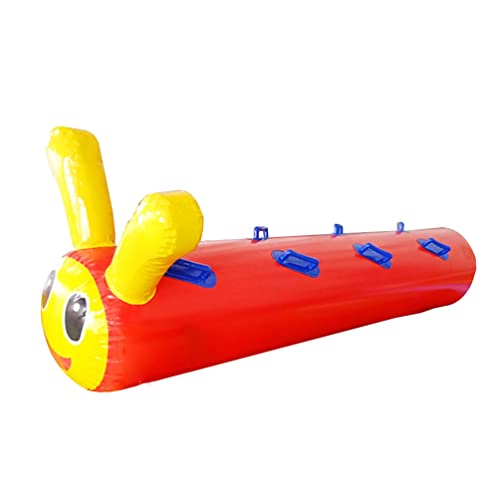 Spiele für Draussen Kinderspielgeräte Im Freien Teamwork, Gruppe Zusammenarbeit Spiel Schule Firmenteam Lernen Aktivität Spaß-Spiel(Red+Yellow,5 Seats/L-2.5M) von KPHYMOD