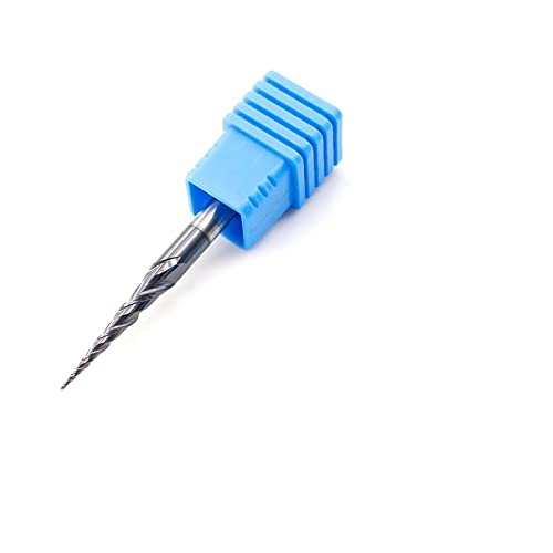 1 Stück konischer Schaftfräser aus Wolfram-Vollhartmetall mit Kugelkopf for Fräsen von Holz und Metall – CNC-konischer Schaftfräser mit Kugelkopf(R1X20XD6X50L) von KPKPK