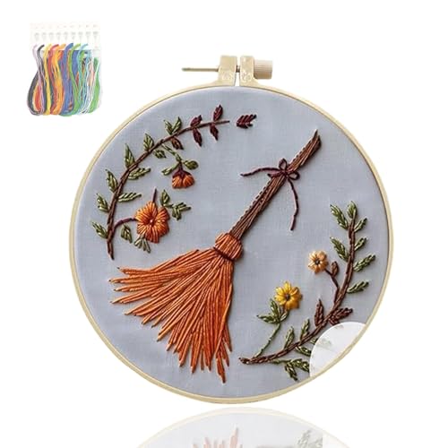 KPPFHBLI Kreuzstich Set Vorgedruckt Halloween, Komplettes Starter Set für AnfäNger, EnthäLt Stickrahmen, Englische Gebrauchsanweisung und Andere Wichtige Werkzeuge,Wohnaccessoires KPPFHBLI Kreuzstich Set Vorgedruckt Halloween, Komplettes Starter Set für AnfäNger, EnthäLt Stickrahmen, Englische Gebrauchsanweisung und Andere Wichtige Werkzeuge,Wohnaccessoires von KPPFHBLI