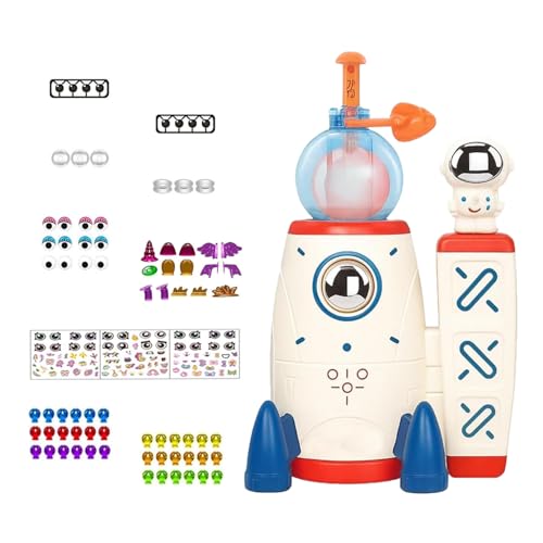 Raketen Spielzeug FüR Kinder, Diy Space Rocket Kit, Klebrige Blasen Mit Pumpe, Kreative Aufkleber Dekoration, Die Spaß Und KreativitäT Für Jungen Und MäDchen Bringen von KPPFHBLI