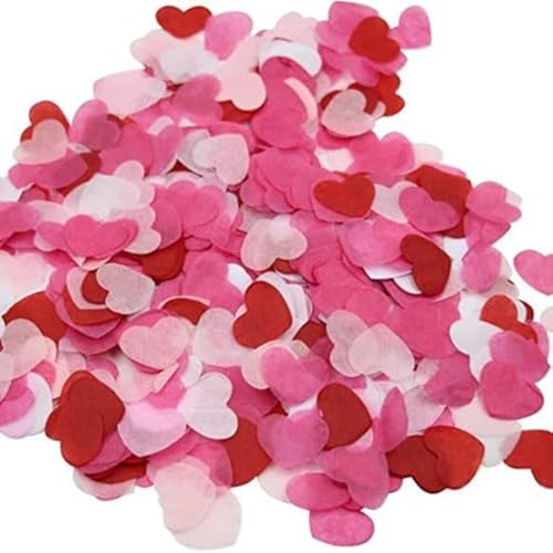KQDRAVINE 6000 Stück Herz Konfetti Biologisch Abbaubar, 2.5cm Herz Deko in Rosa Rot Weiß Pfirsich, Deko Herzen Streudeko Hochzeit, Konfetti Herzen für Hochzeit Tischdeko, Heiratsantrag, Party KQDRAVINE 6000 Stück Herz Konfetti Biologisch Abbaubar, 2.5cm Herz Deko in Rosa Rot Weiß Pfirsich, Deko Herzen Streudeko Hochzeit, Konfetti Herzen für Hochzeit Tischdeko, Heiratsantrag, Party von KQDRAVINE