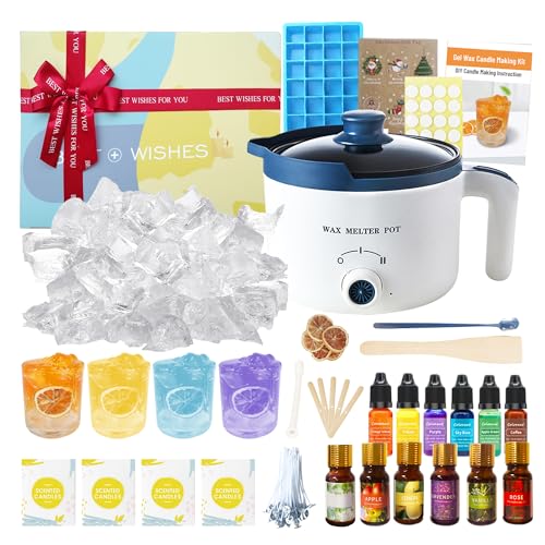 DIY Kerzenherstellungs-Set mit Sojawachs, Gläsern, Dosen, Düften, Farbstoffen, Starter-Set für Erwachsene DIY Kerzenherstellungs-Set mit Sojawachs, Gläsern, Dosen, Düften, Farbstoffen, Starter-Set für Erwachsene von KQU