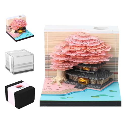 KQWVZ 3D Kalender 2026, 3D Abreißblock Tischkalender Notizblock, 3D-Tränenpapierkalender Mit Led-Licht, 3D Baumhaus Wochenkalender, Papierskulptur Desktop Ornament, DIY Arbeitsplattendekoration KQWVZ 3D Kalender 2026, 3D Abreißblock Tischkalender Notizblock, 3D-Tränenpapierkalender Mit Led-Licht, 3D Baumhaus Wochenkalender, Papierskulptur Desktop Ornament, DIY Arbeitsplattendekoration von KQWVZ