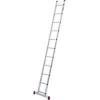 KRAUSE Anlegeleiter CORDA silber 11 Sprossen, H: 310,0 cm von KRAUSE