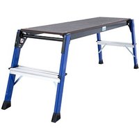 KRAUSE Arbeitsplattform MONTO StepTop blau 2 Stufen, H: 110,0 cm von KRAUSE