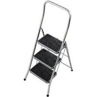 KRAUSE Klapptritt MONTO Toppy XL silber 3 Stufen, H: 140,0 cm von KRAUSE