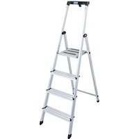 KRAUSE Stehleiter MONTO Safety alu 4 Stufen, H: 160,0 cm von KRAUSE