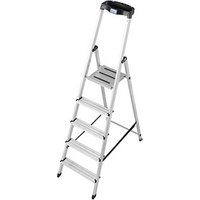 KRAUSE Stehleiter MONTO Safety alu 5 Stufen, H: 180,0 cm von KRAUSE